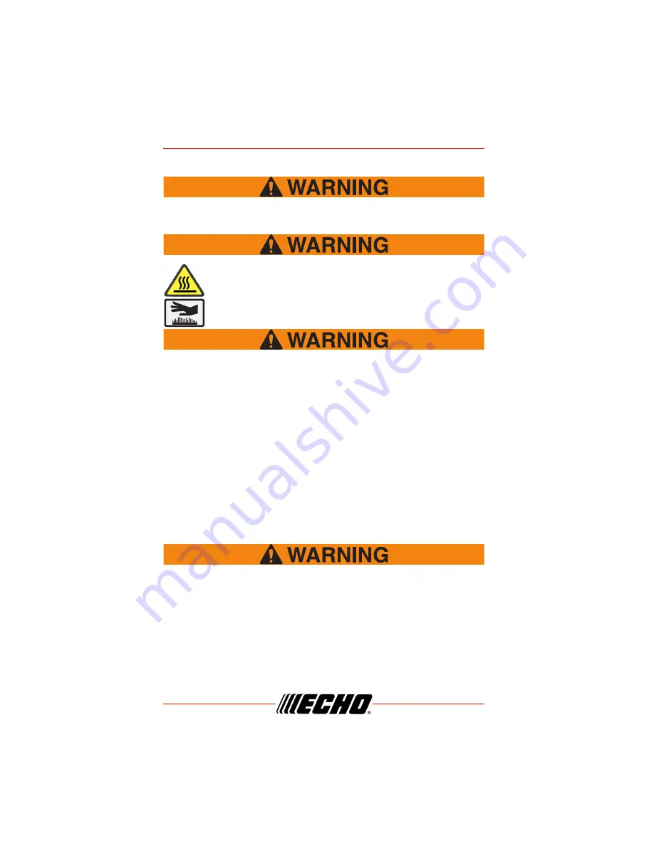 Echo CS-3410 Operator'S Manual Download Page 8