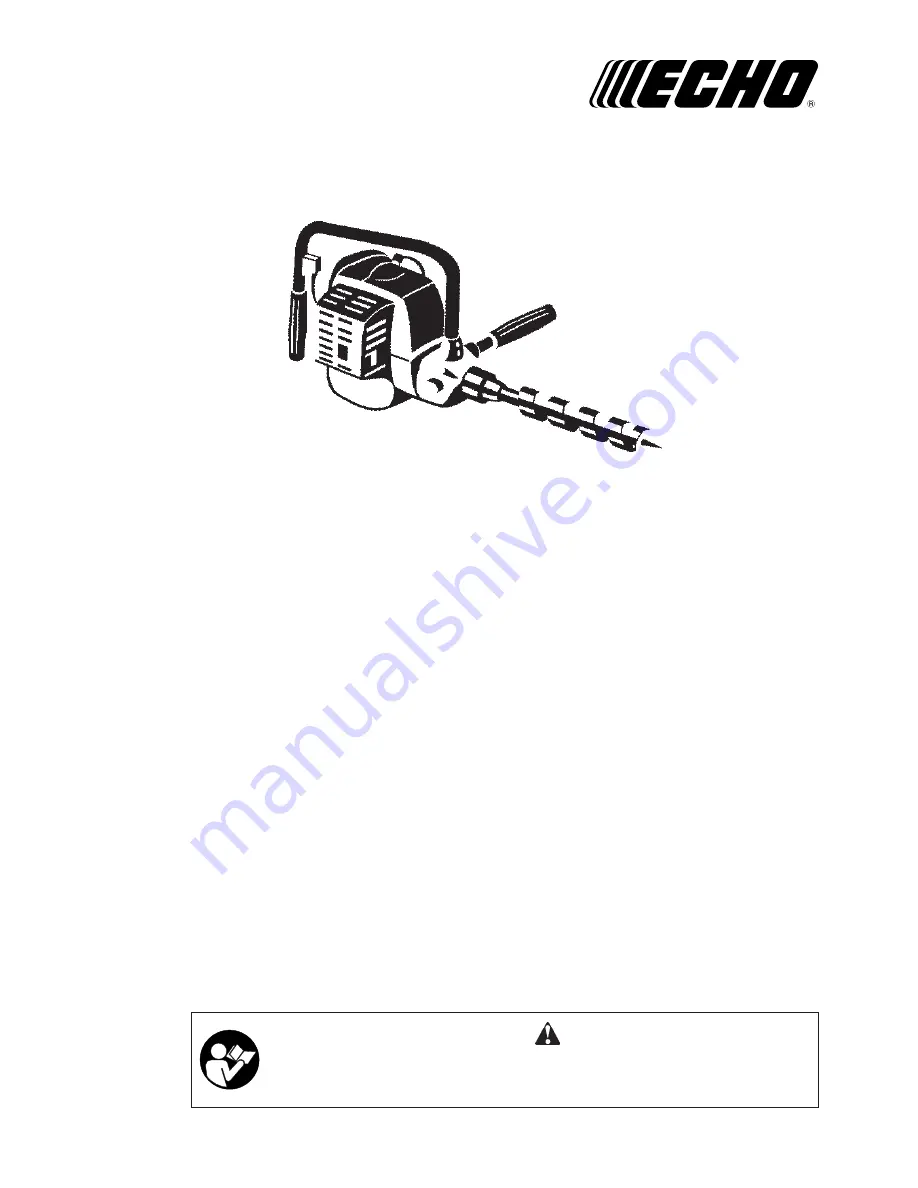 Echo EDR-2400 Type 1 Operator'S Manual Download Page 1