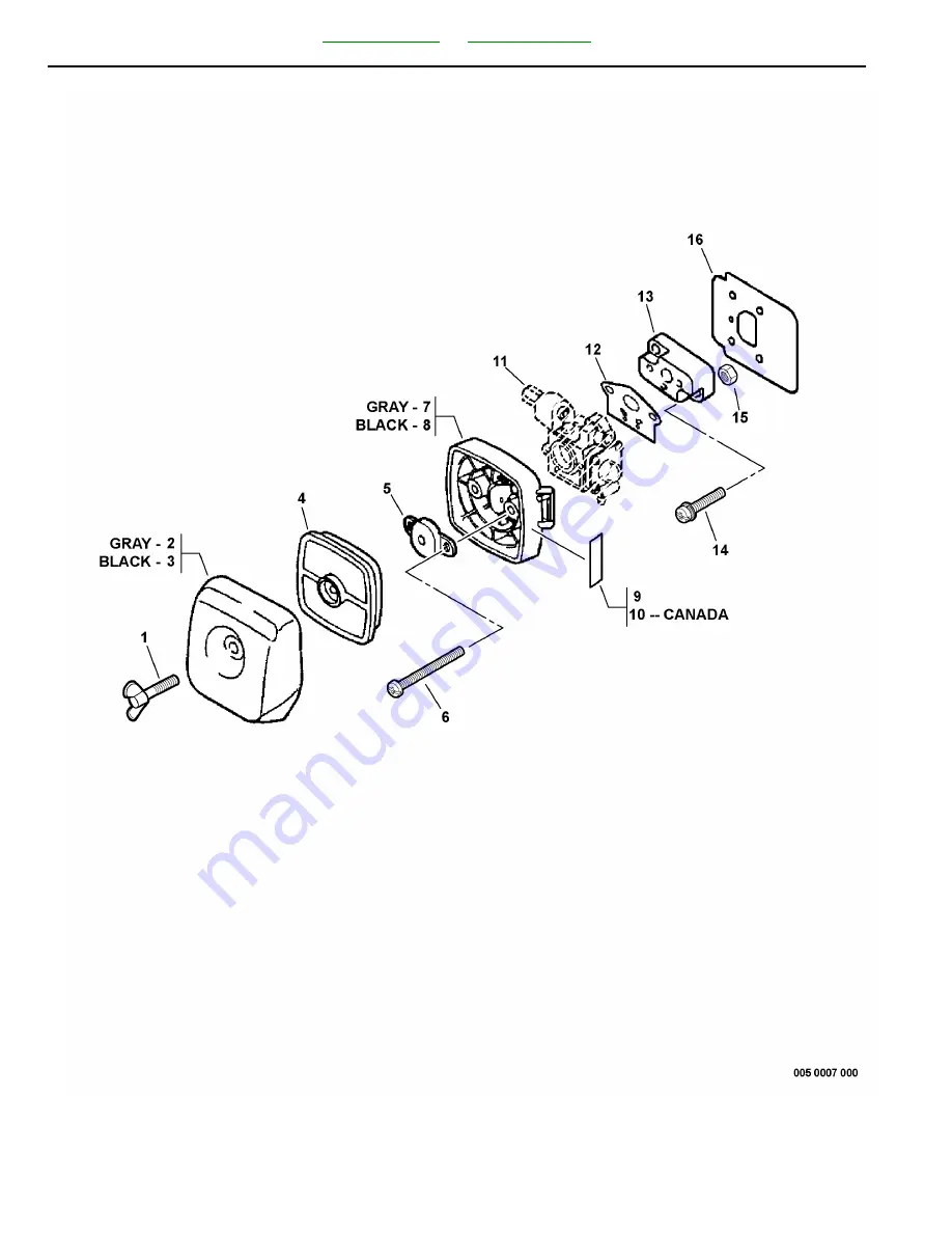 Echo GT-200R - PARTS CATALOG SERIAL NUMBER S65111001001 -... Скачать руководство пользователя страница 12