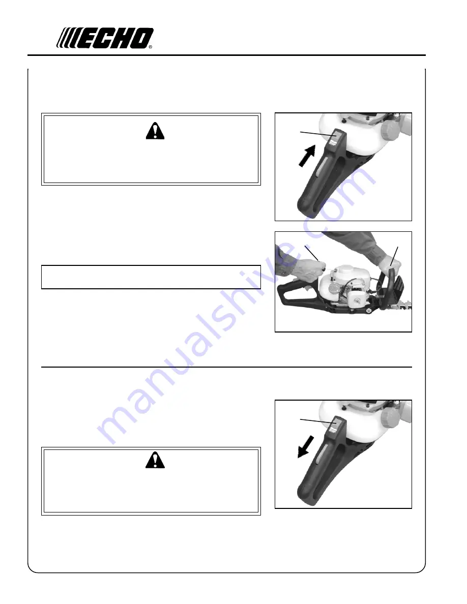 Echo HC-1800 Type 1E Operator'S Manual Download Page 12