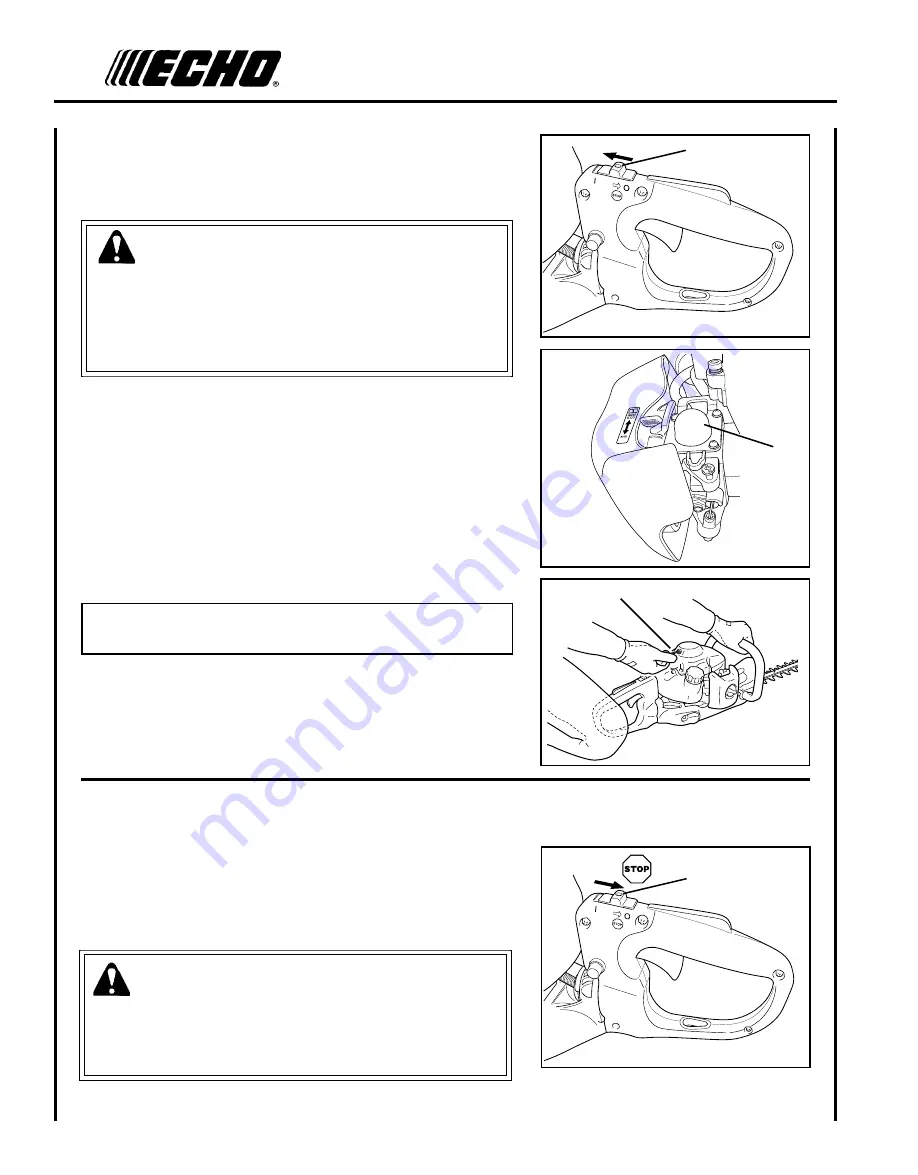 Echo HC-185 Operator'S Manual Download Page 14