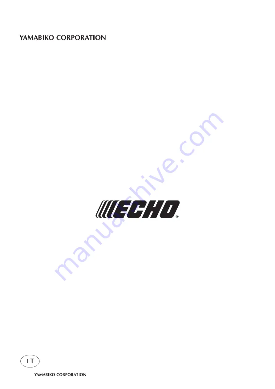 Echo HCAA-2401A-LW Operator'S Manual Download Page 106