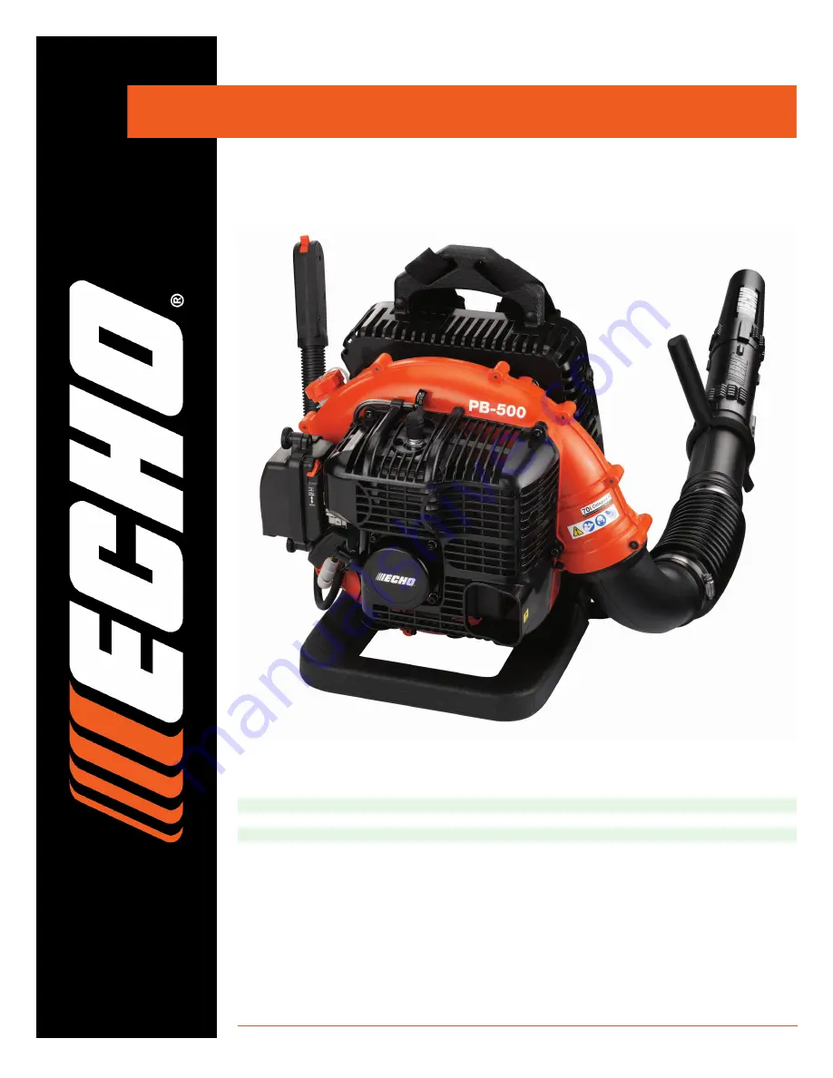 Echo PB-500H Parts Catalog Download Page 1