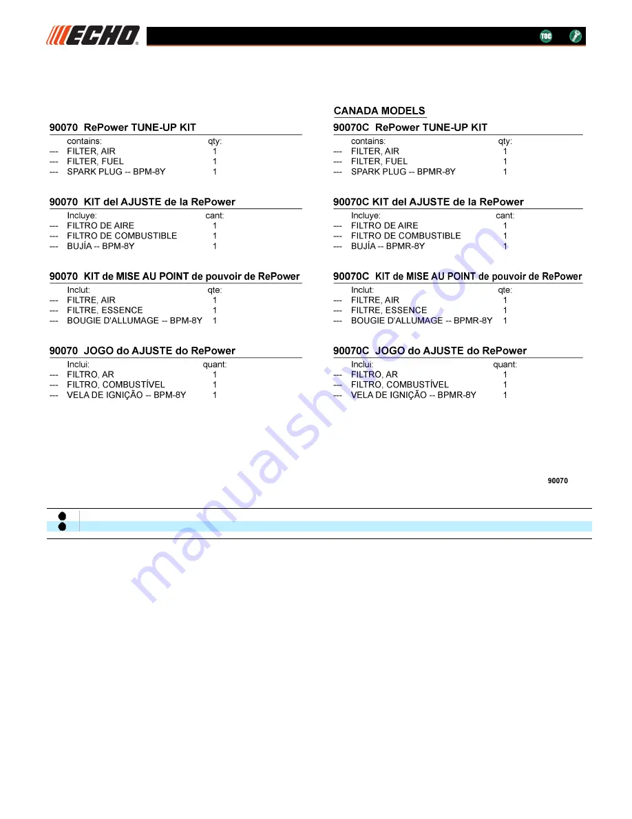 Echo PB-500H Parts Catalog Download Page 22