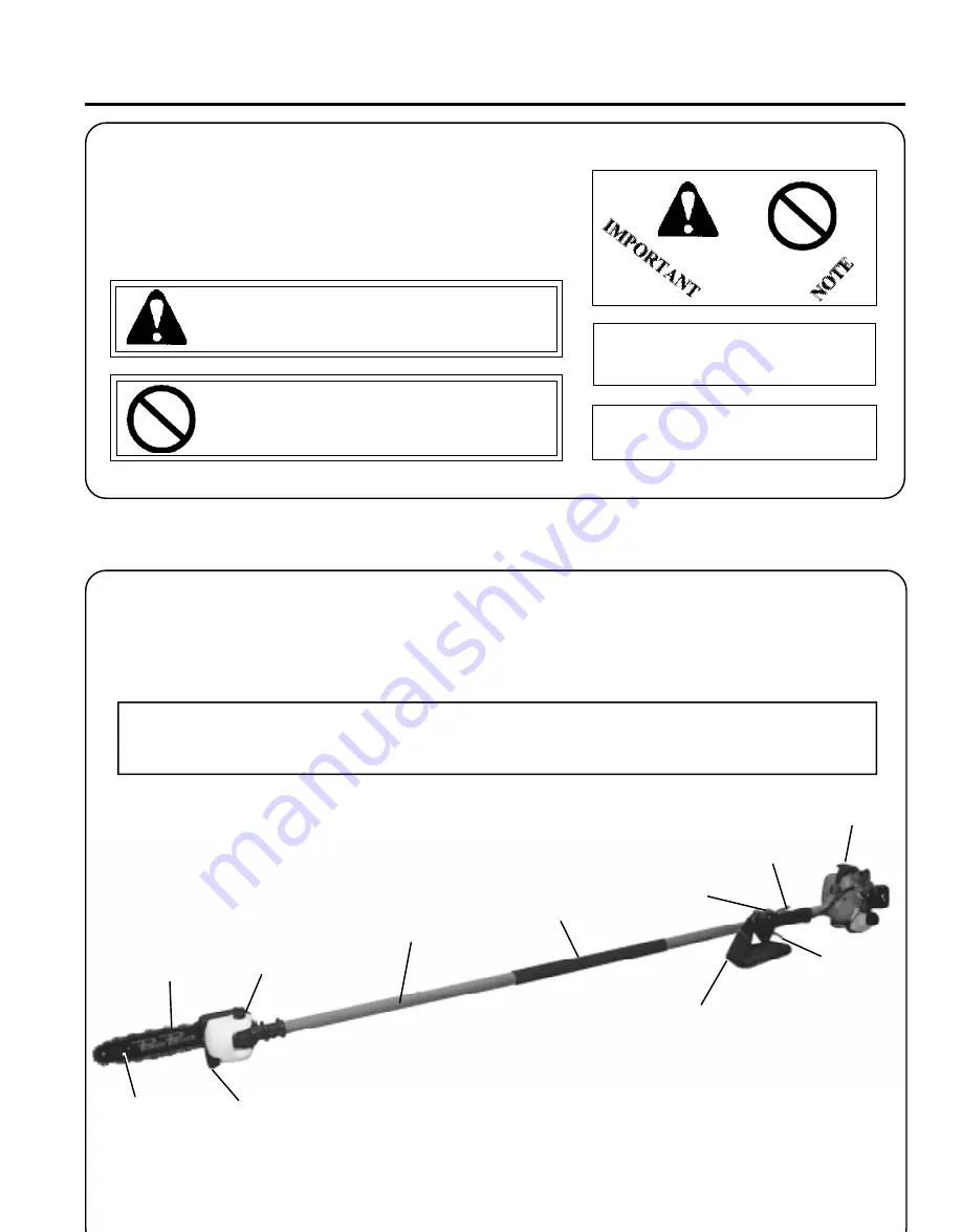 Echo POWER PRUNER PPF-2100 TYPE 1/1E Скачать руководство пользователя страница 3