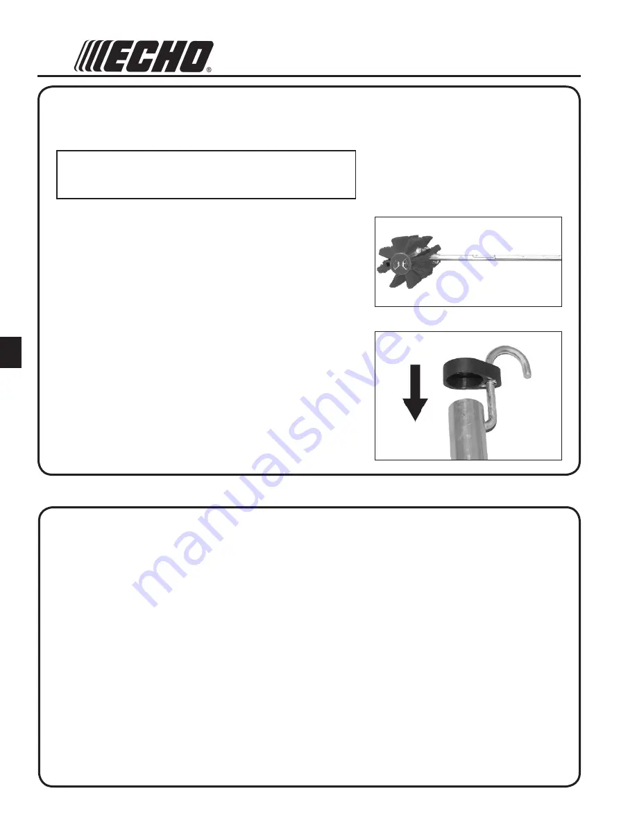 Echo ProSweep Attachment 99944200853 Operator'S Manual Download Page 14