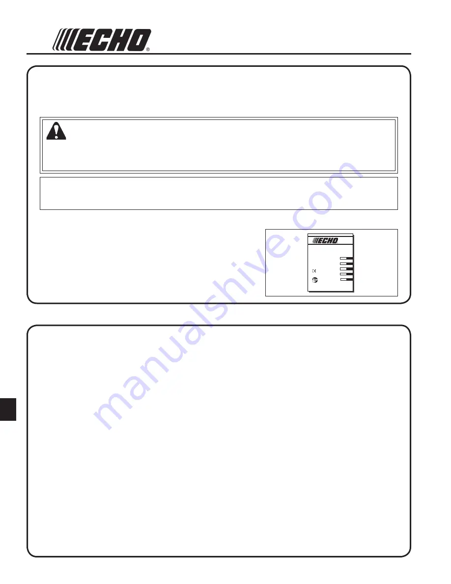 Echo ProSweep Attachment 99944200853 Operator'S Manual Download Page 50