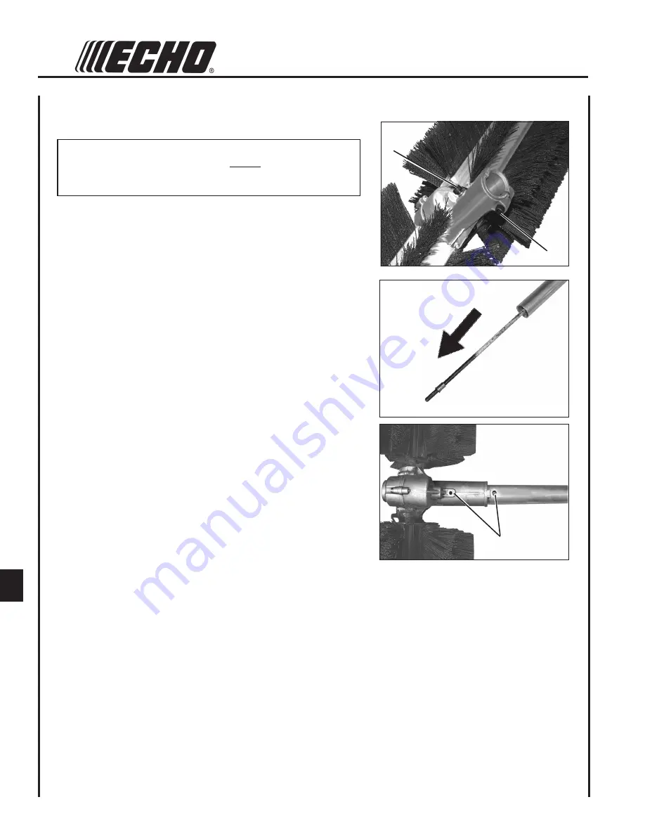 Echo ProSweep Attachment 99944200853 Operator'S Manual Download Page 60