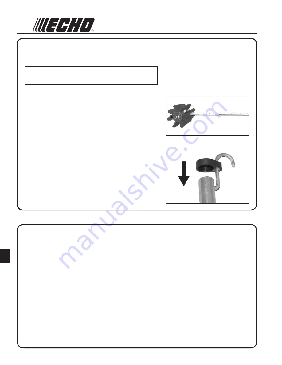 Echo ProSweep Attachment 99944200853 Operator'S Manual Download Page 62