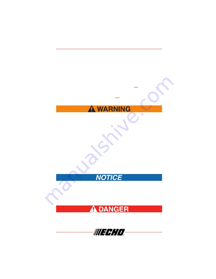 Echo SHC-2620S Operator'S Manual Download Page 19