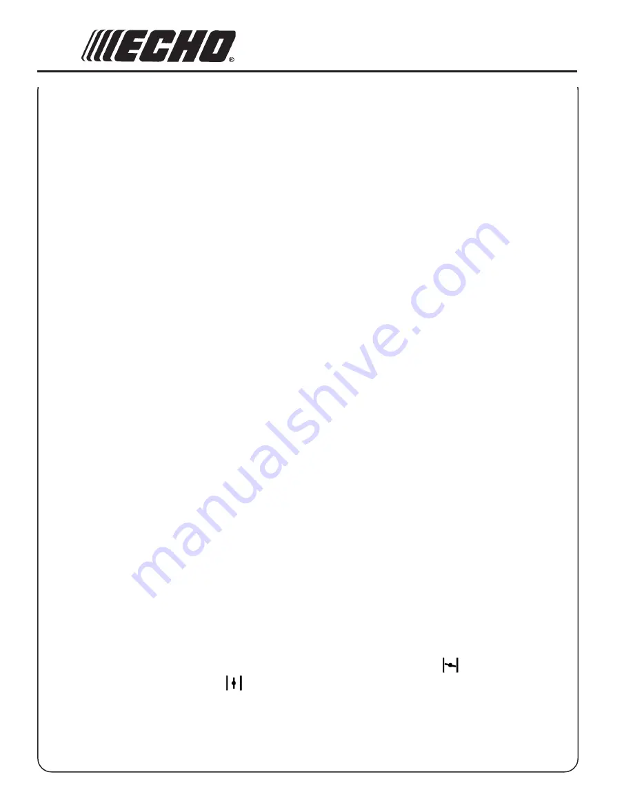 Echo SRM-210 - 11-03 SERIAL NUMBER... Operator'S Manual Download Page 10