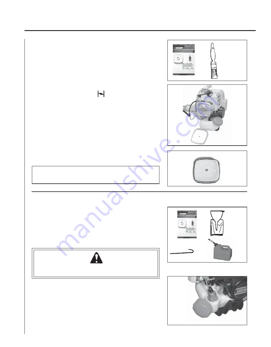 Echo SRM-210 - 11-03 SERIAL NUMBER... Operator'S Manual Download Page 21