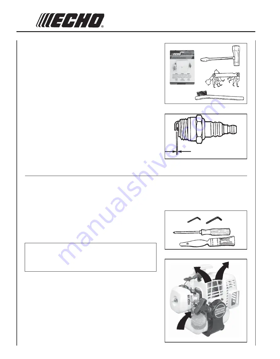 Echo SRM-210 - 11-03 SERIAL NUMBER... Operator'S Manual Download Page 22