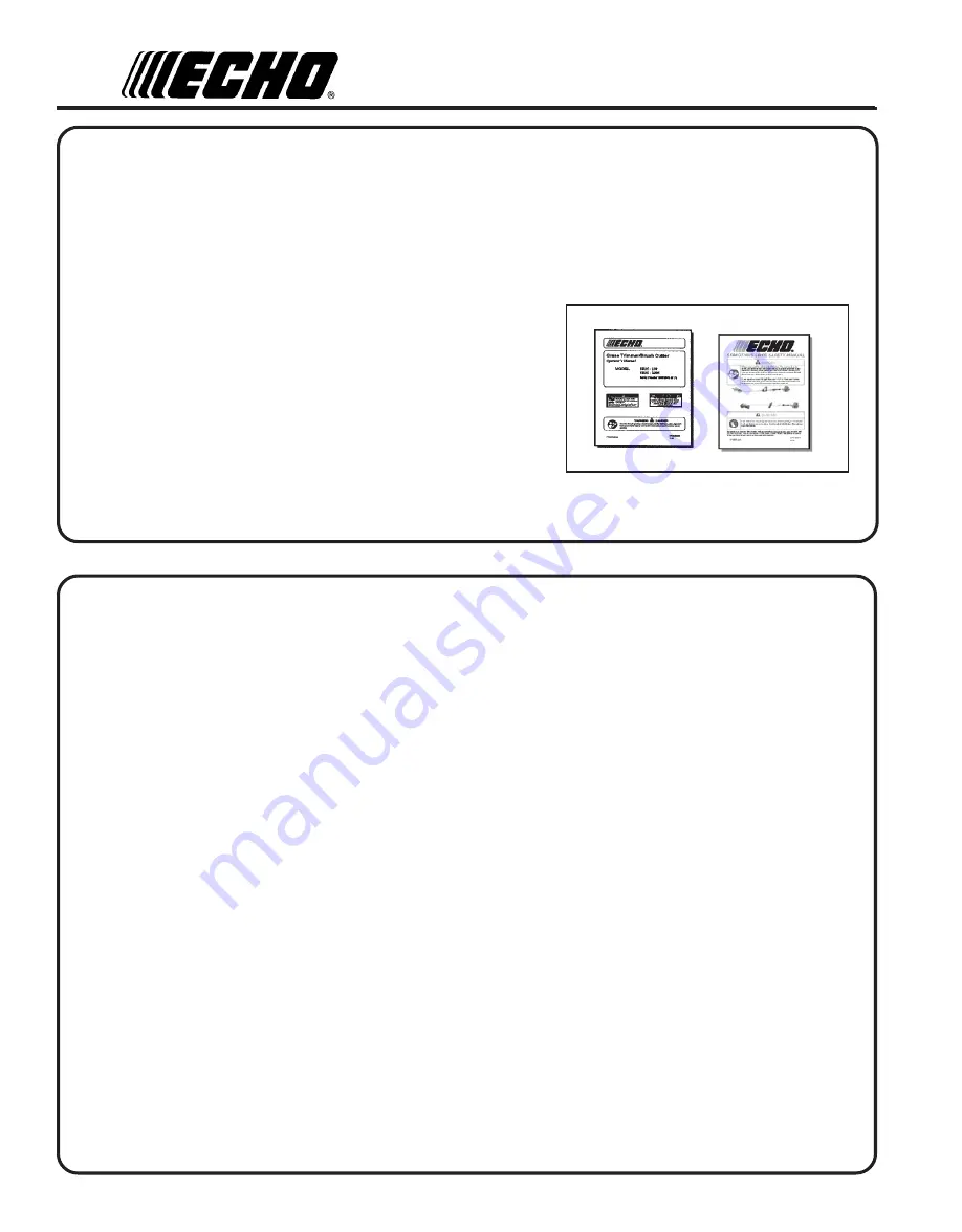 Echo SRM-230 - 12-08 Operator'S Manual Download Page 2