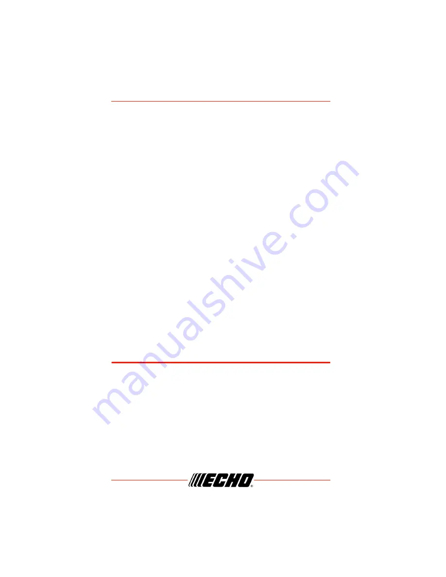 Echo SRM-410X Operator'S Manual Download Page 16