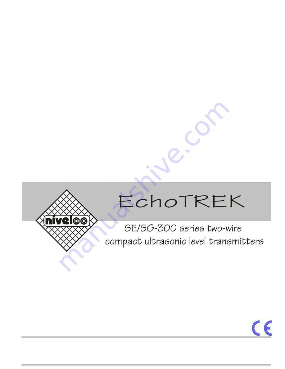 Echotrek SG-300 Series Скачать руководство пользователя страница 1