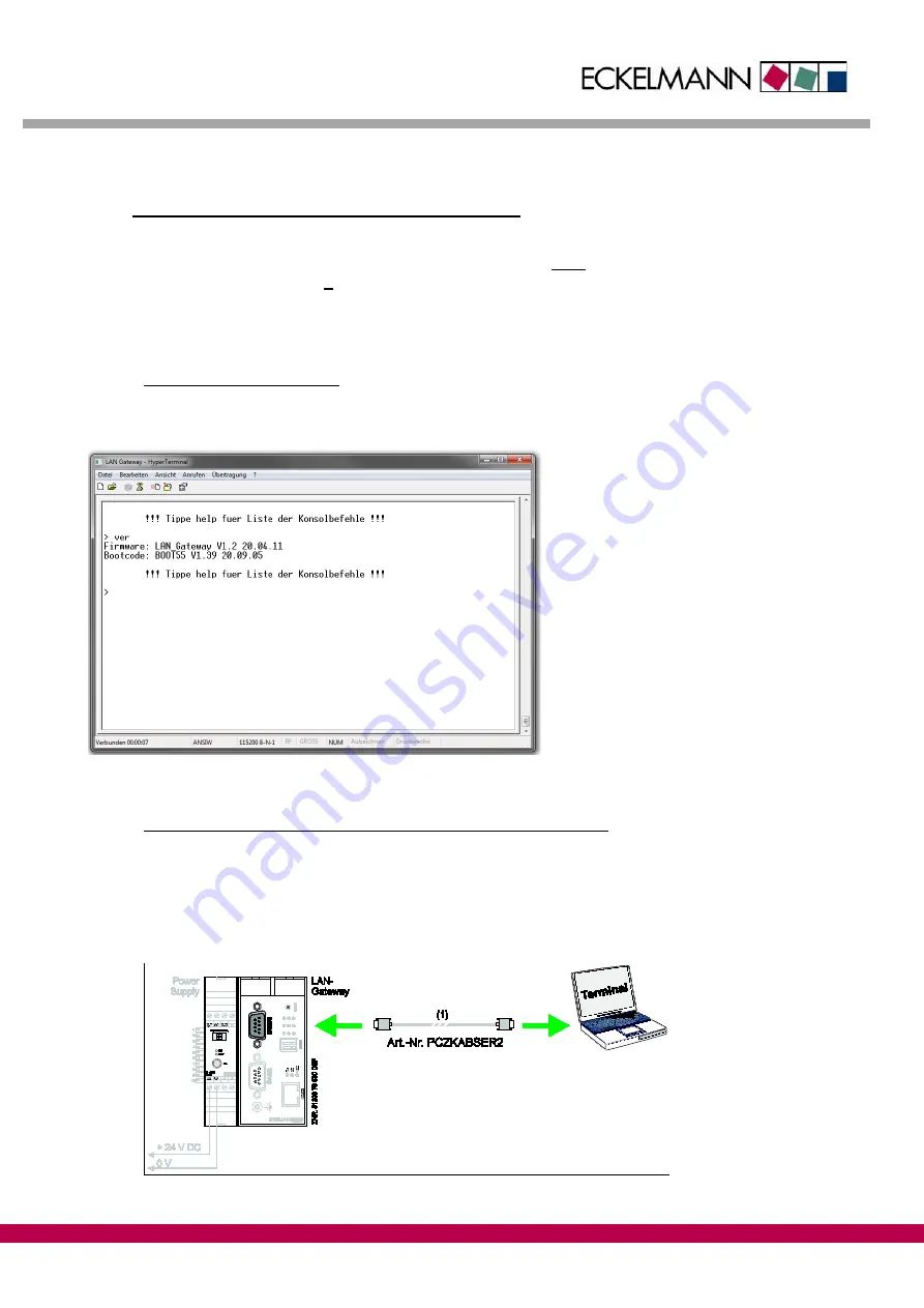 ECKELMANN LAN Gateway Operating	 Instruction Download Page 22