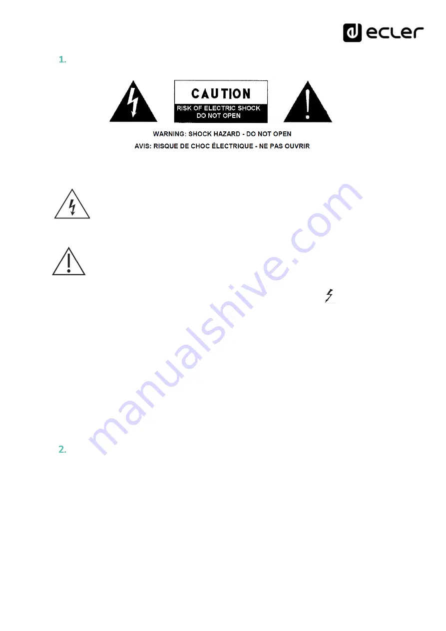 Ecler CA120 User Manual Download Page 3