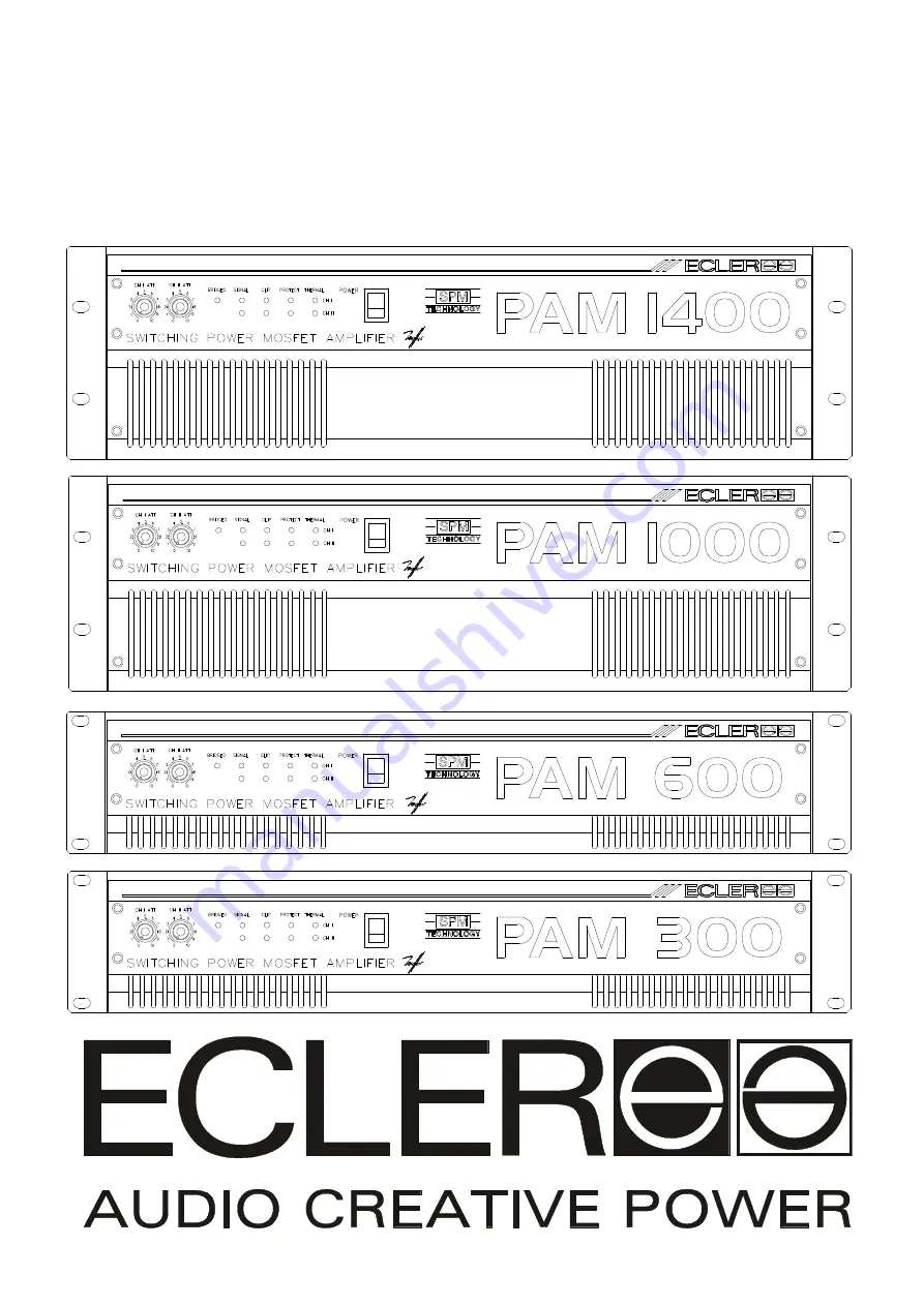 Ecler PAM1400 Service Manual Download Page 1