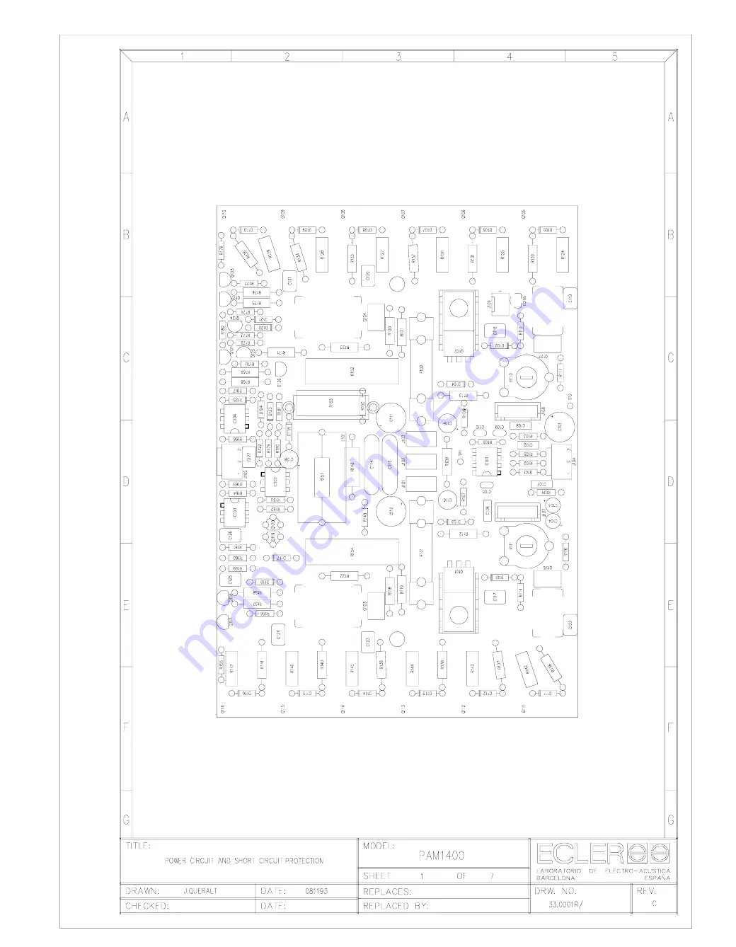 Ecler PAM1400 Service Manual Download Page 48