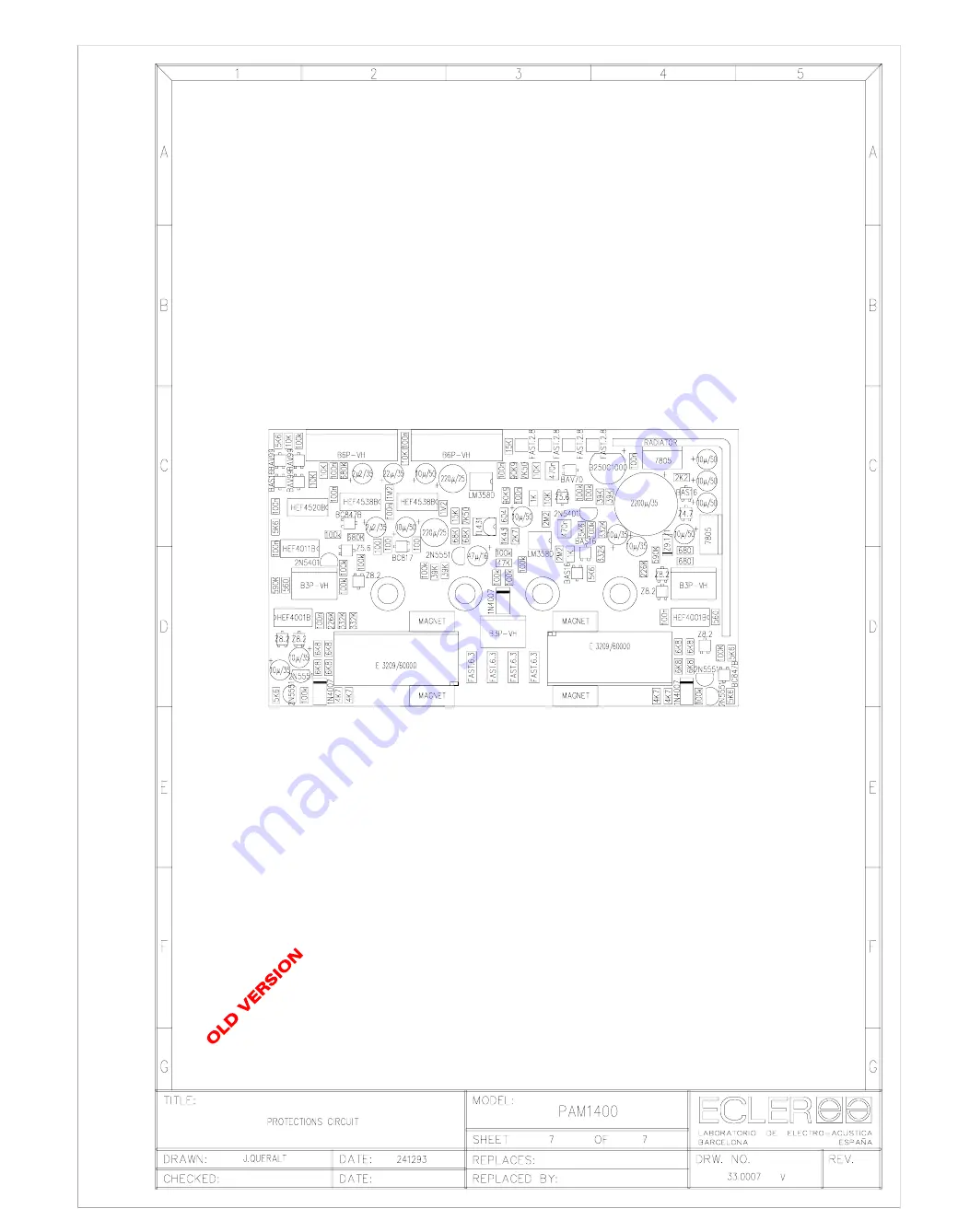 Ecler PAM1400 Service Manual Download Page 69