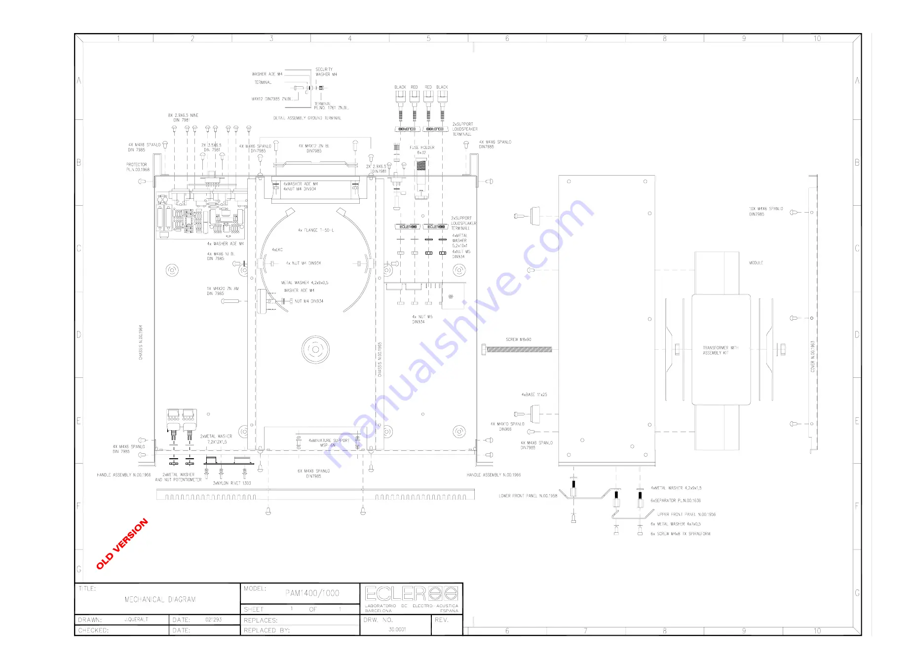 Ecler PAM1400 Service Manual Download Page 82