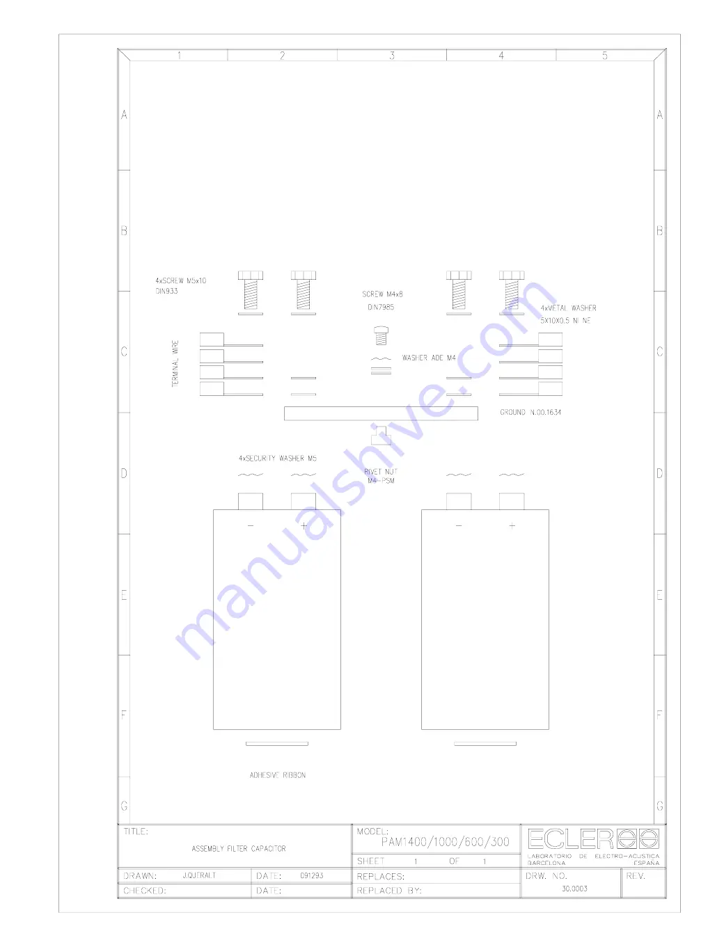 Ecler PAM1400 Service Manual Download Page 86