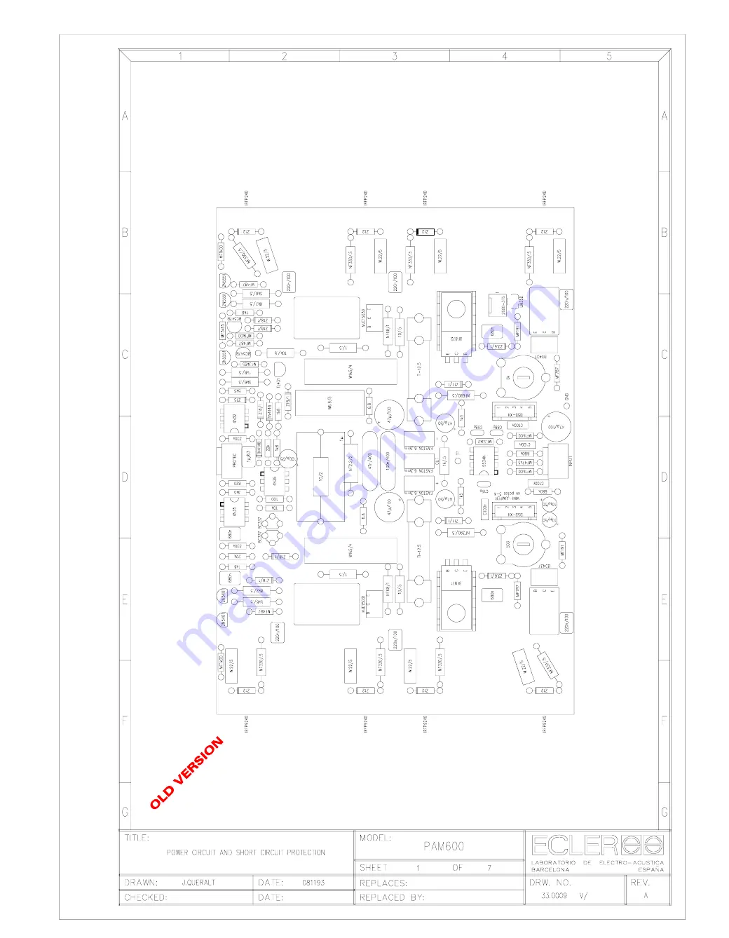 Ecler PAM1400 Service Manual Download Page 125