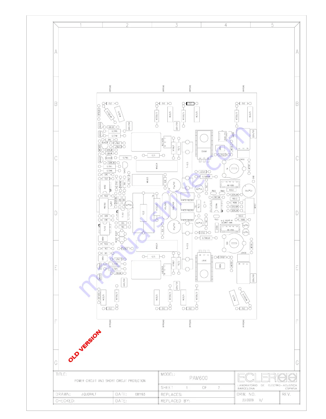 Ecler PAM1400 Service Manual Download Page 127