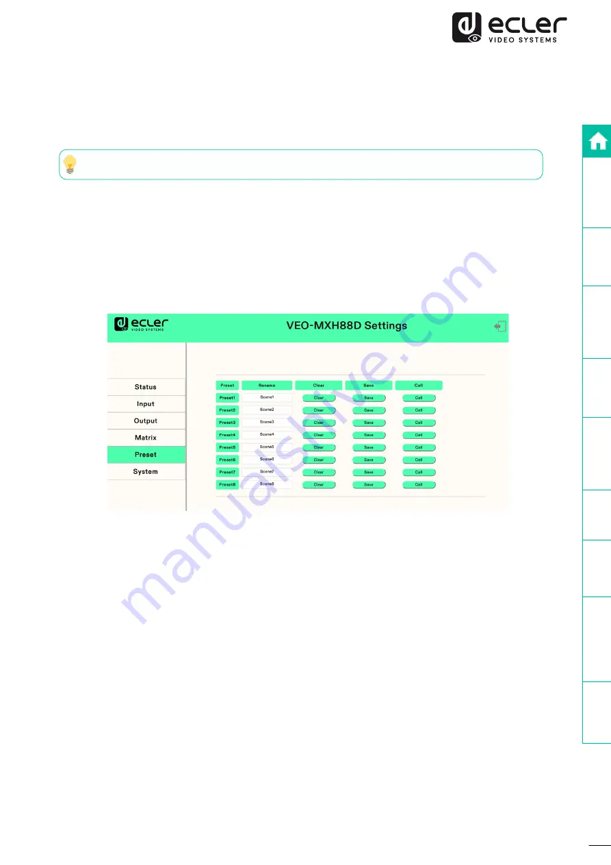 Ecler VEO-MXH88D User Manual Download Page 33