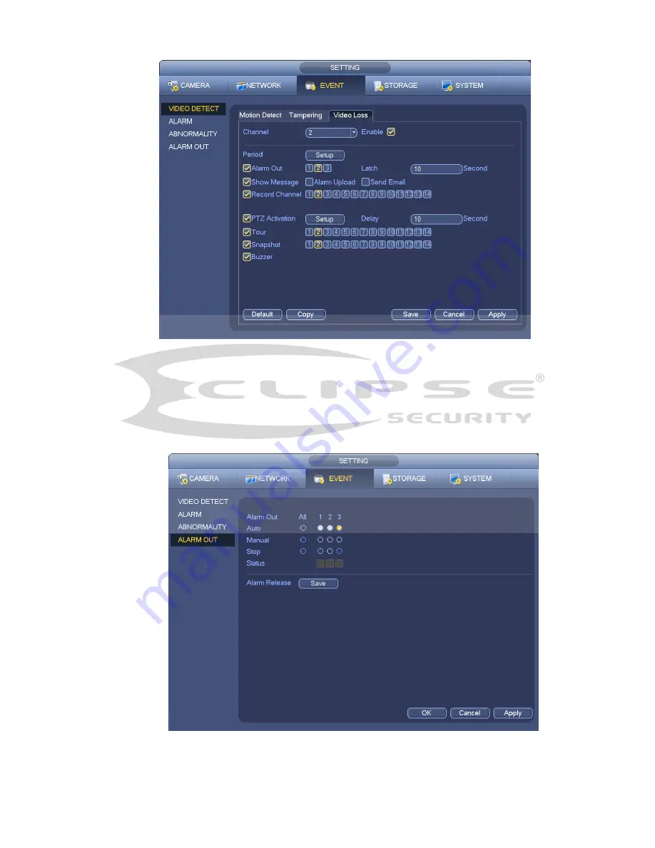 Eclipse Security ECL-NVR16P-DH User Manual Download Page 85