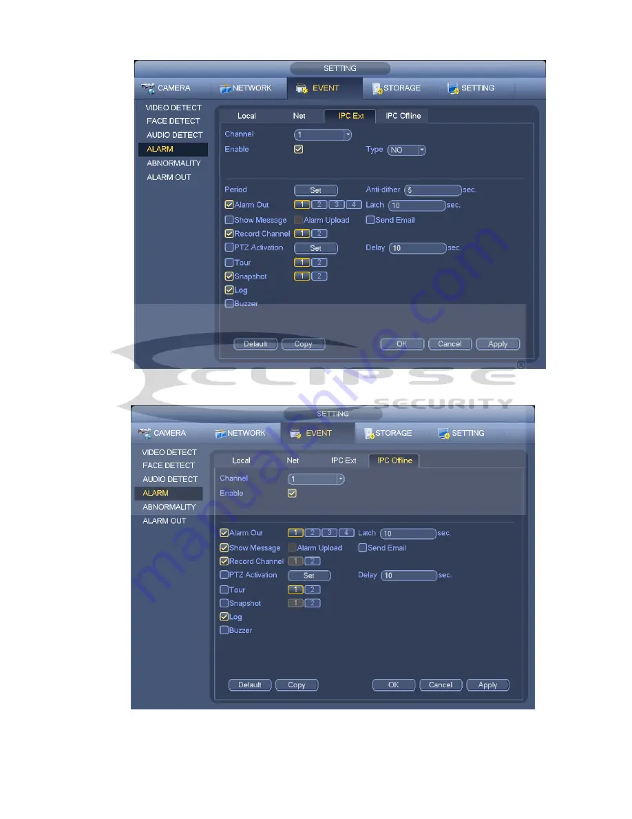 Eclipse Security ECL-NVR64 User Manual Download Page 85