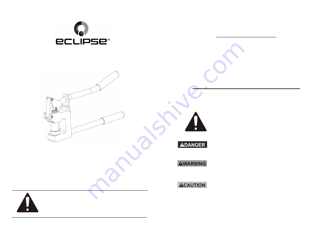 Eclipse 902-570 Скачать руководство пользователя страница 1