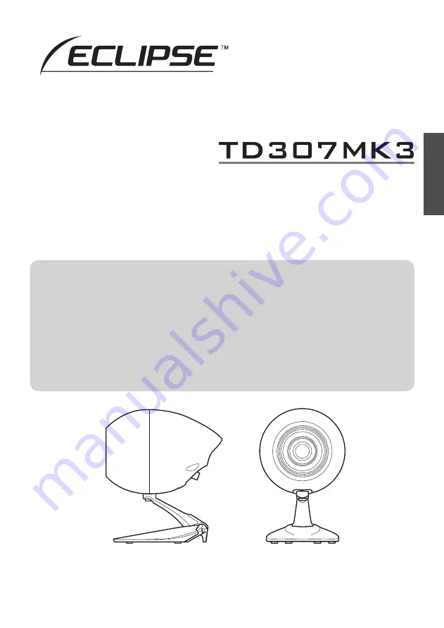 Eclipse TD307MK3 Owner'S Manual Download Page 1