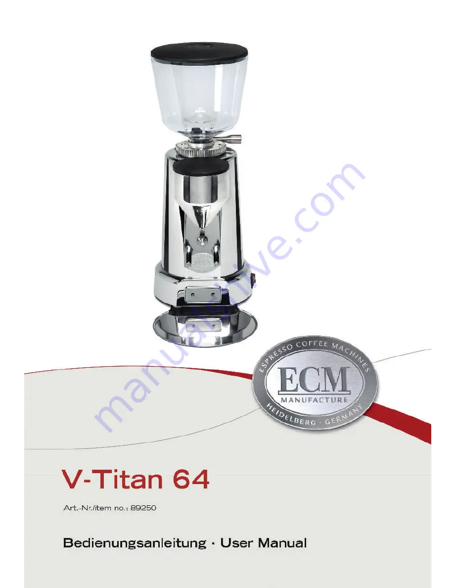 ECM V-TITAN 64 User Manual Download Page 1