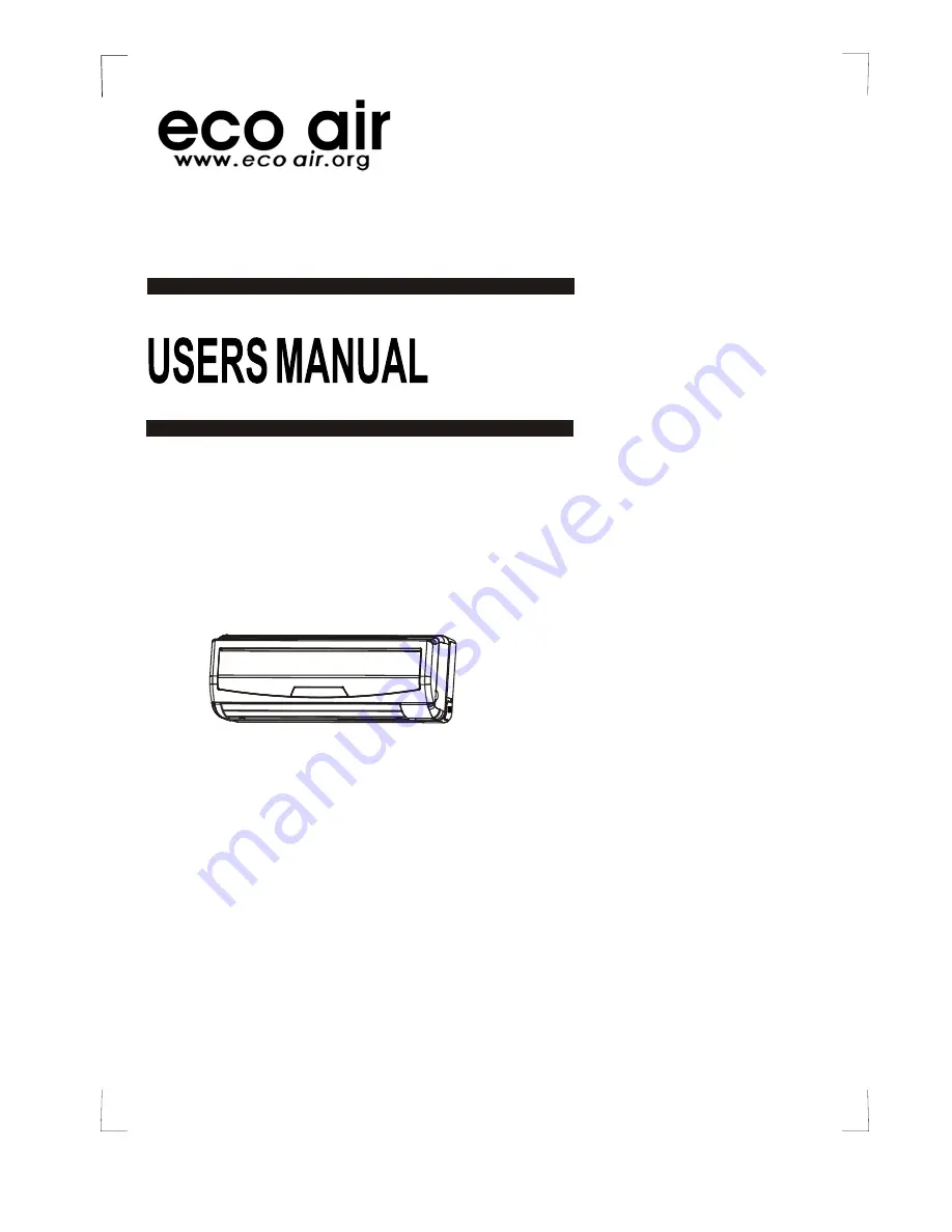 Eco Air ECO901SN Скачать руководство пользователя страница 1