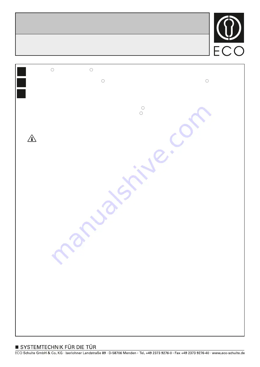 Eco EF (24V) Assembly Instruction Manual Download Page 7