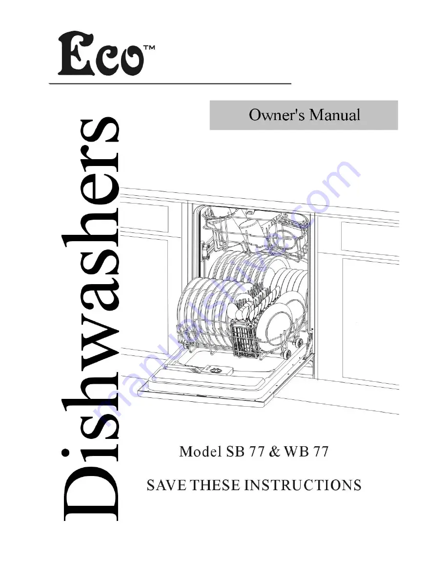 Eco SB77 Owner'S Manual Download Page 1