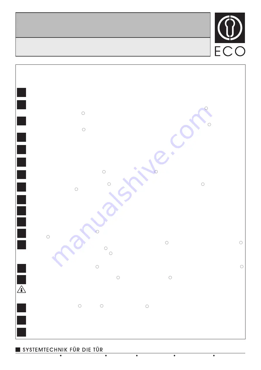 Eco SR Assembly Instructions Manual Download Page 8