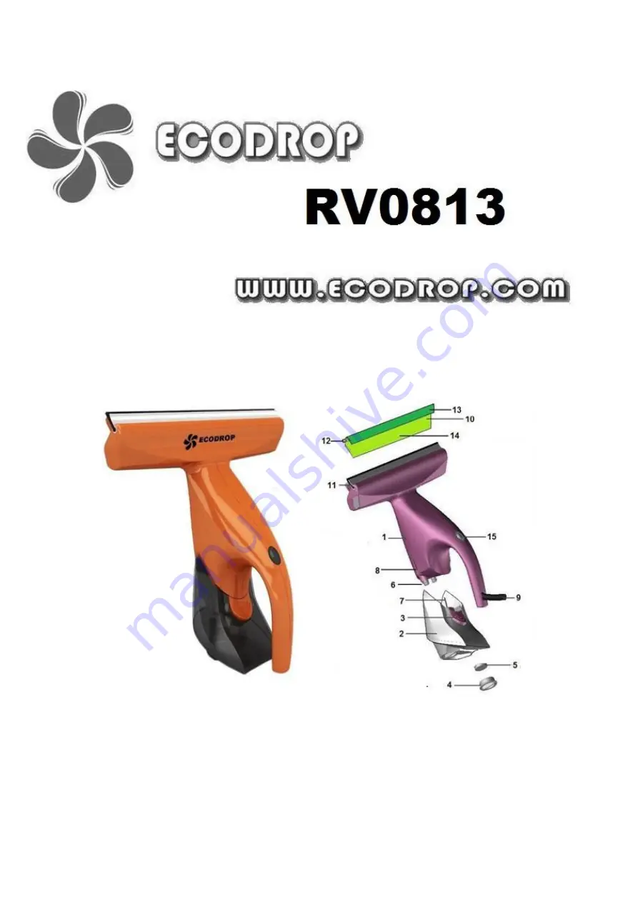 ECODROP RV0813 Instructions Manual Download Page 1