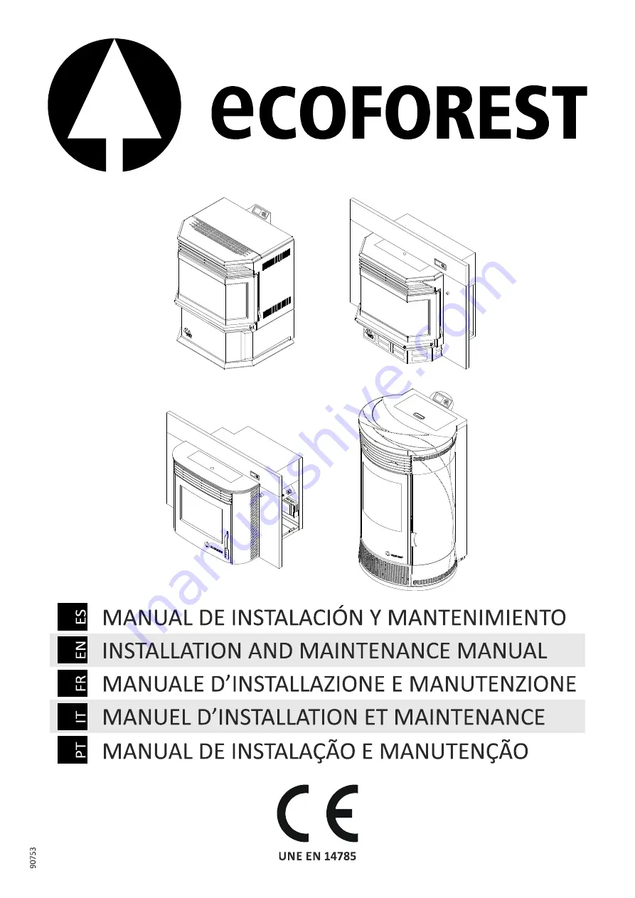 ECOFOREST Atenas Installation And Maintenance Manual Download Page 1