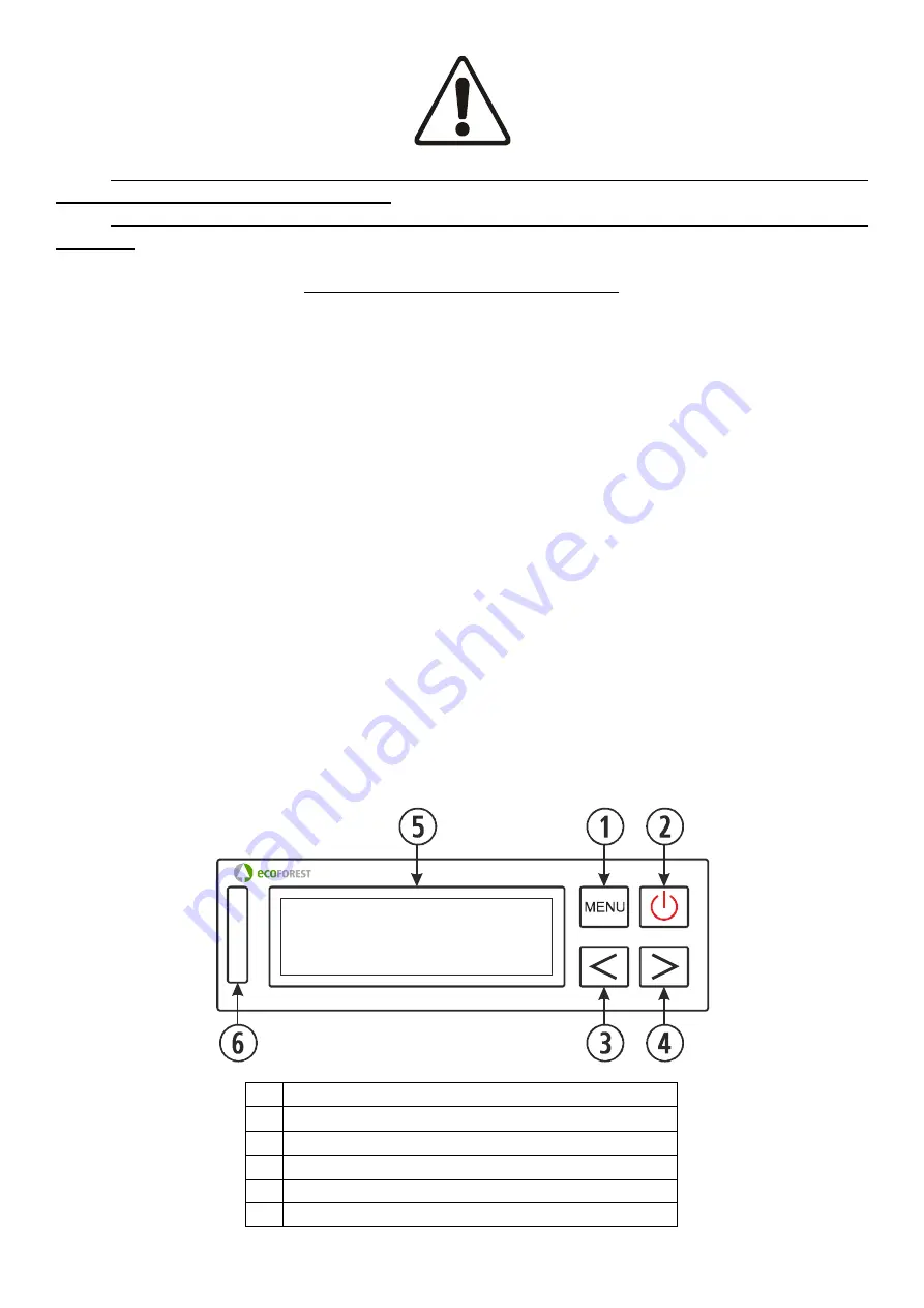 ECOFOREST Cantina Super Installation And Maintenance Manual Download Page 115