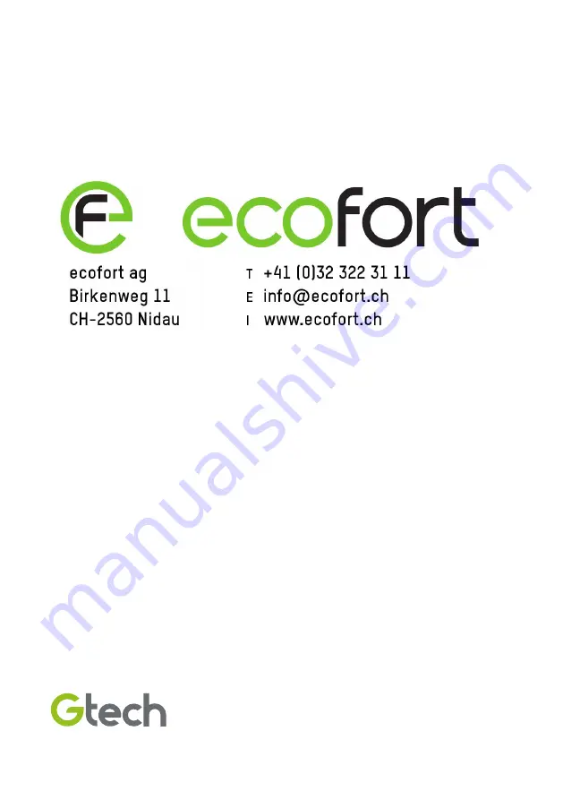 ecofort Gtech Pro ATF301 Operating Manual Download Page 80