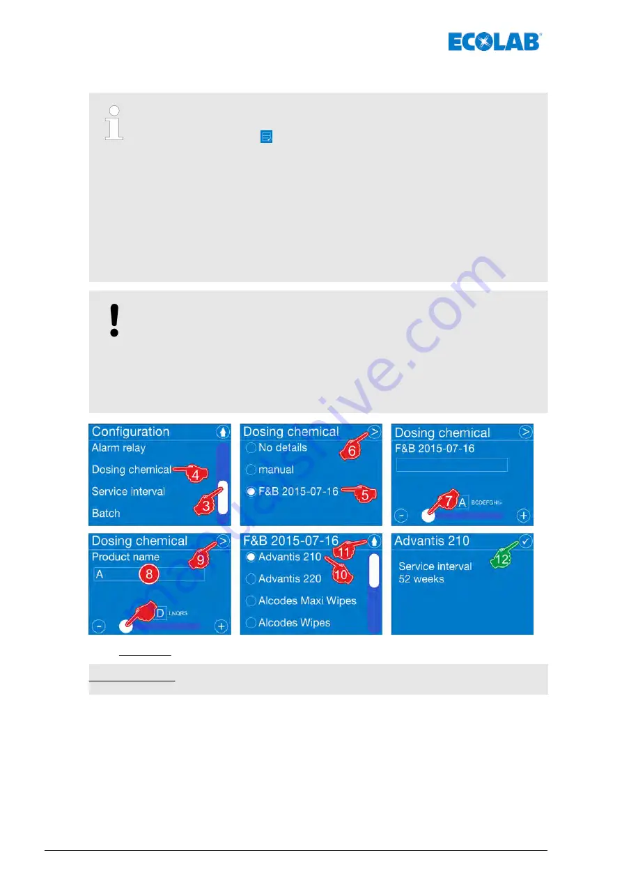 Ecolab EcoAdd Operating Instructions Manual Download Page 100