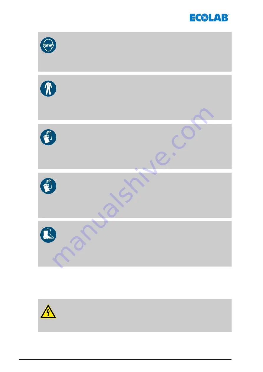 Ecolab EcoPro Operating Instructions Manual Download Page 18