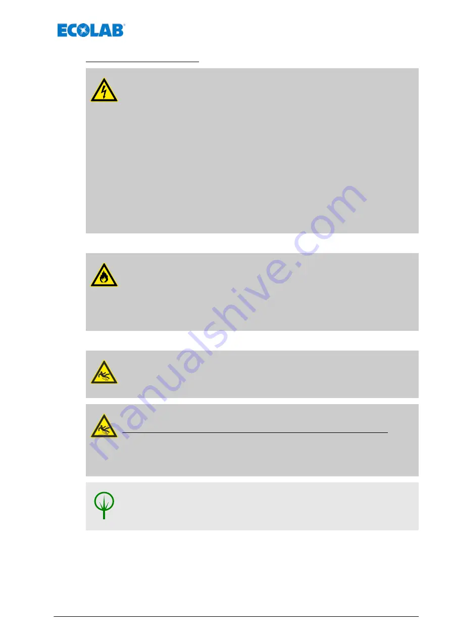 Ecolab EcoPro Operating Instructions Manual Download Page 109