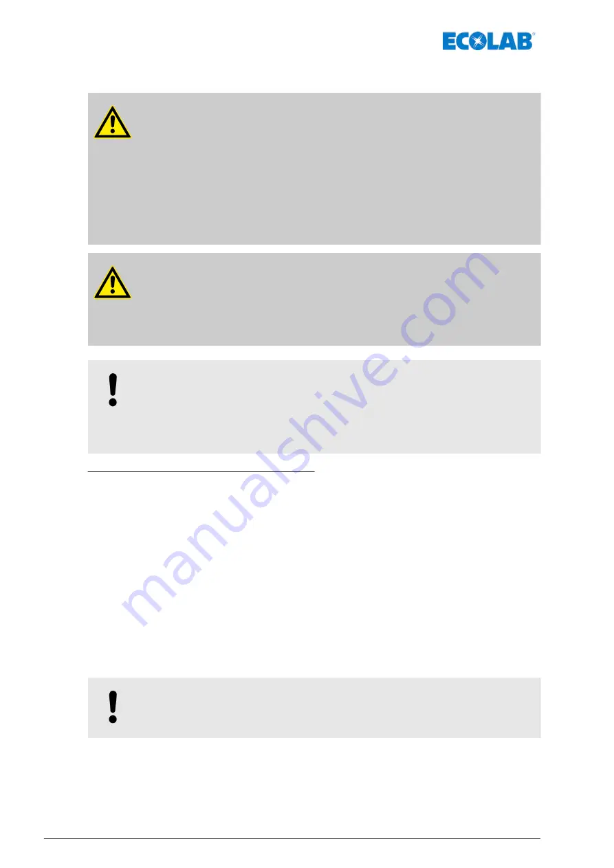 Ecolab EcoPro Operating Instructions Manual Download Page 268