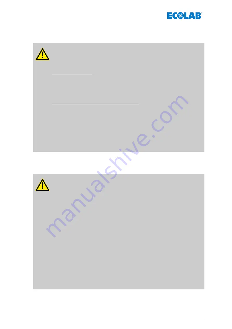 Ecolab EcoPro Operating Instructions Manual Download Page 286