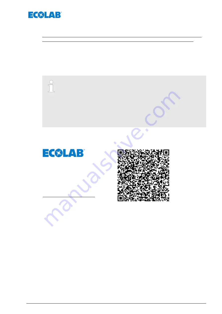 Ecolab EcoPro Operating Instructions Manual Download Page 471