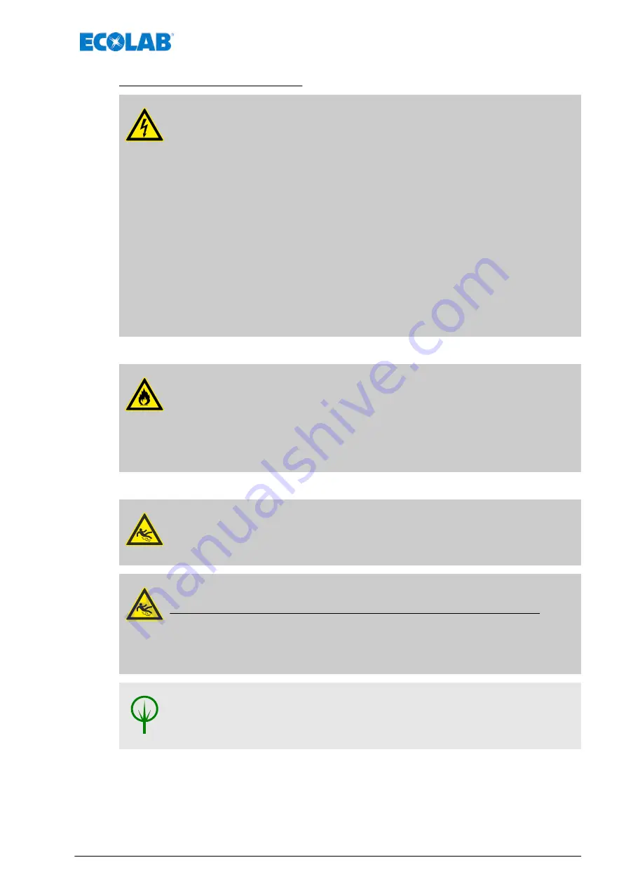 Ecolab EcoPro Operating Instructions Manual Download Page 477